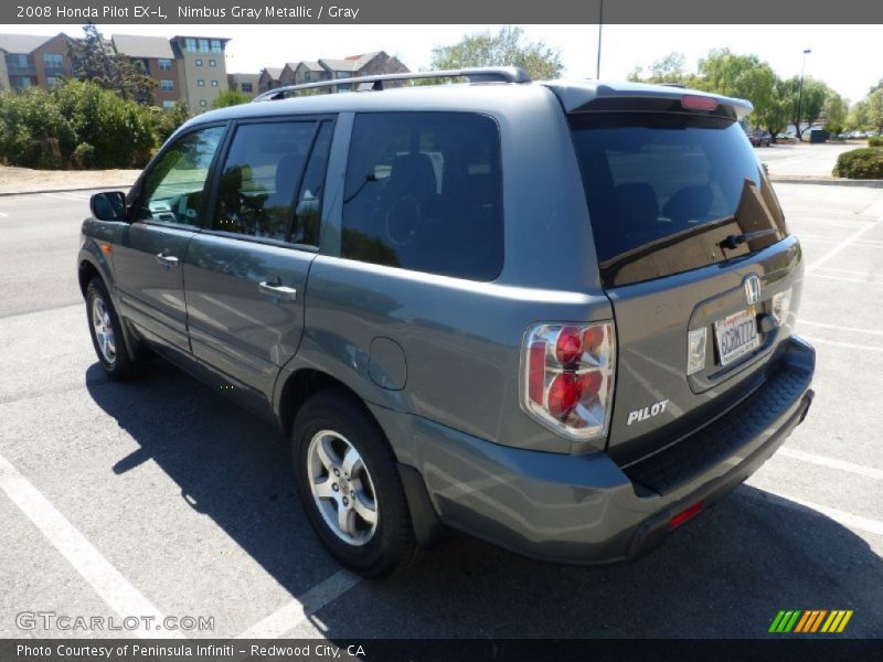 Nimbus Gray Metallic / Gray 2008 Honda Pilot EX-L