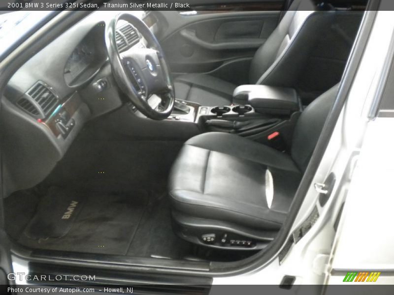 Titanium Silver Metallic / Black 2001 BMW 3 Series 325i Sedan