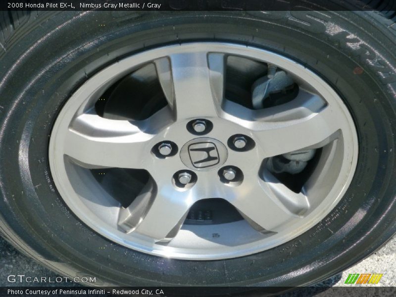 Nimbus Gray Metallic / Gray 2008 Honda Pilot EX-L