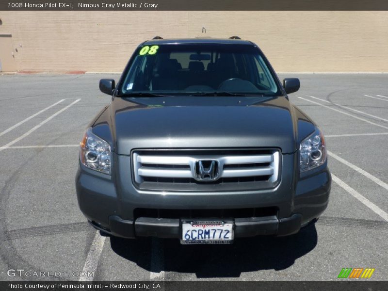 Nimbus Gray Metallic / Gray 2008 Honda Pilot EX-L