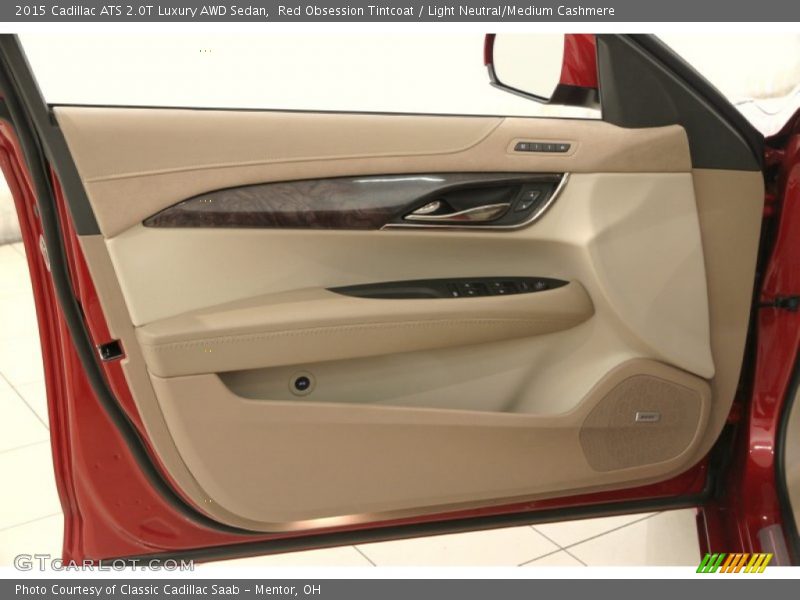 Red Obsession Tintcoat / Light Neutral/Medium Cashmere 2015 Cadillac ATS 2.0T Luxury AWD Sedan