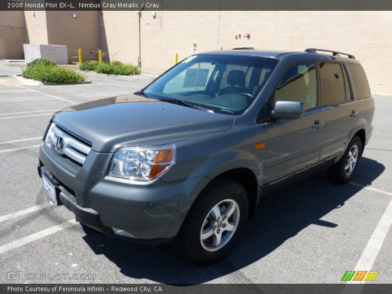 Nimbus Gray Metallic / Gray 2008 Honda Pilot EX-L