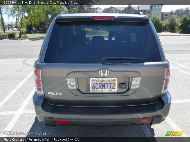 Nimbus Gray Metallic / Gray 2008 Honda Pilot EX-L