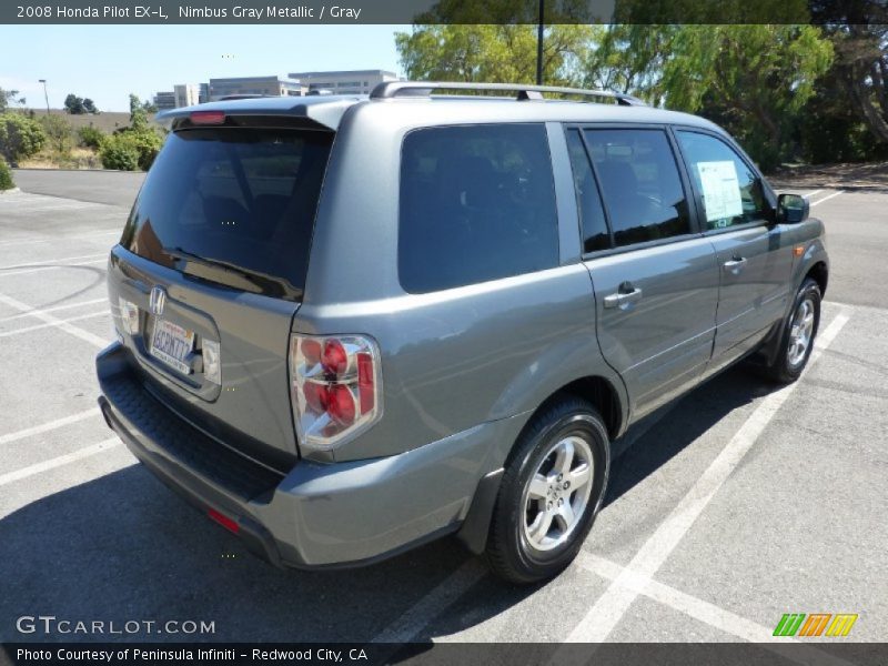 Nimbus Gray Metallic / Gray 2008 Honda Pilot EX-L