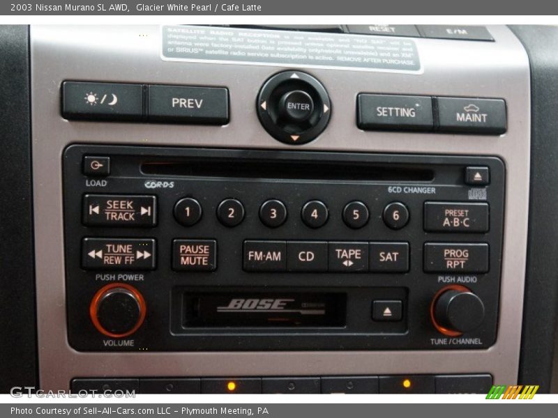Glacier White Pearl / Cafe Latte 2003 Nissan Murano SL AWD
