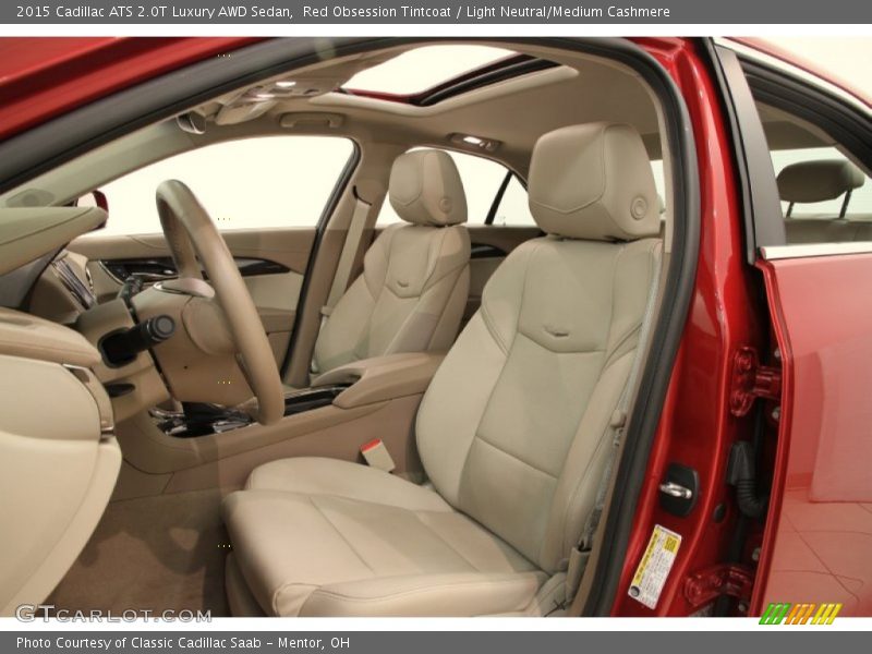 Red Obsession Tintcoat / Light Neutral/Medium Cashmere 2015 Cadillac ATS 2.0T Luxury AWD Sedan