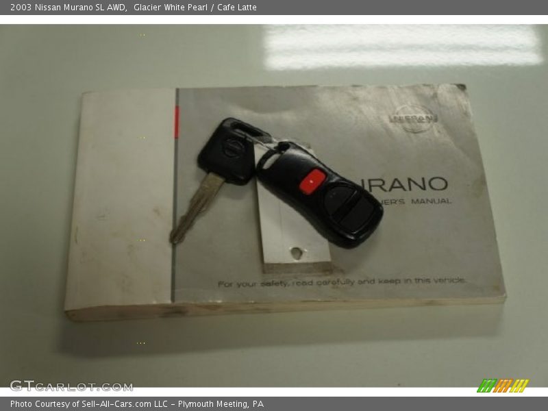 Glacier White Pearl / Cafe Latte 2003 Nissan Murano SL AWD