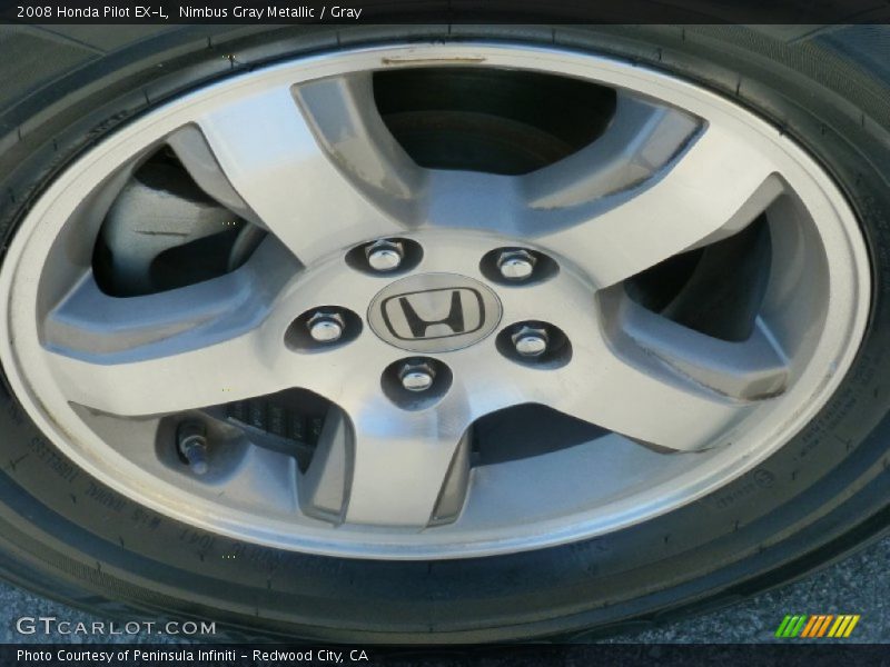 Nimbus Gray Metallic / Gray 2008 Honda Pilot EX-L