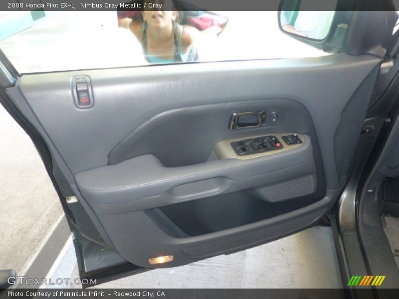 Nimbus Gray Metallic / Gray 2008 Honda Pilot EX-L