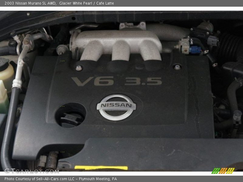 Glacier White Pearl / Cafe Latte 2003 Nissan Murano SL AWD