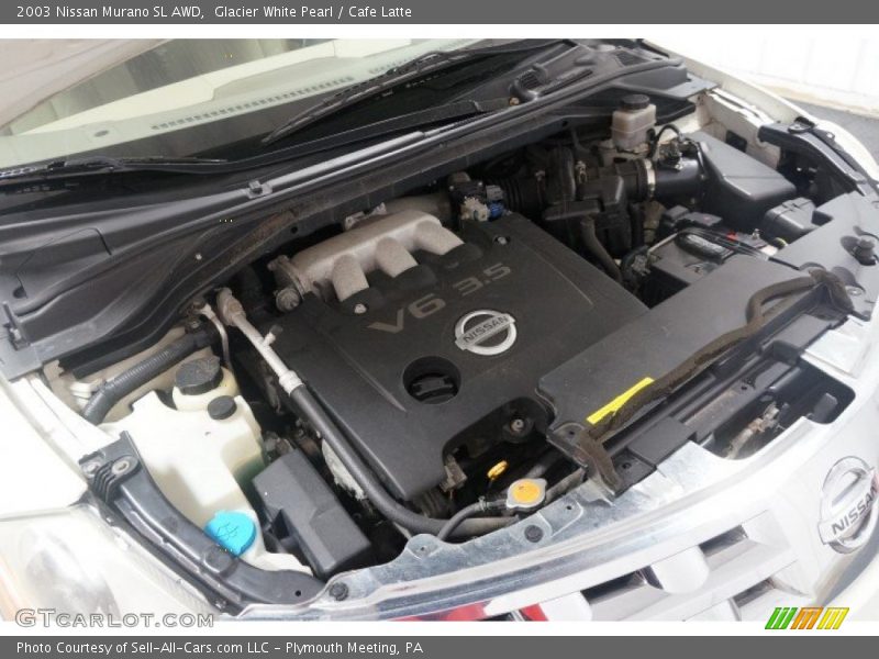 Glacier White Pearl / Cafe Latte 2003 Nissan Murano SL AWD