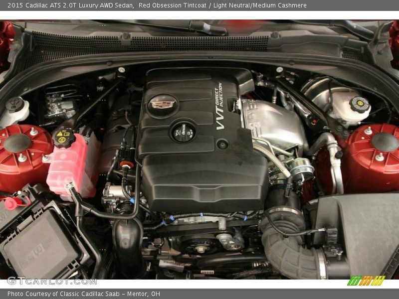 Red Obsession Tintcoat / Light Neutral/Medium Cashmere 2015 Cadillac ATS 2.0T Luxury AWD Sedan