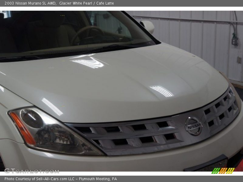 Glacier White Pearl / Cafe Latte 2003 Nissan Murano SL AWD