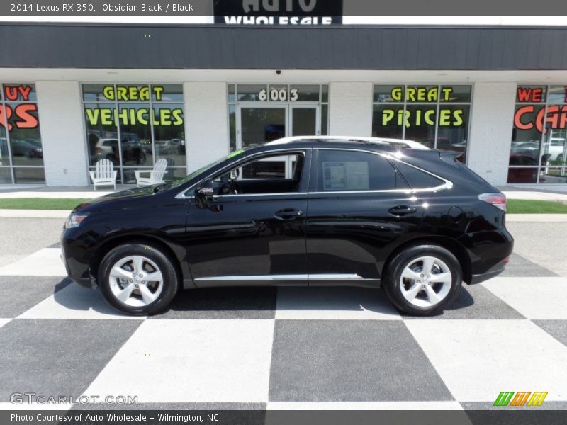 Obsidian Black / Black 2014 Lexus RX 350