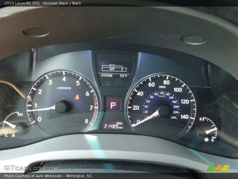 Obsidian Black / Black 2014 Lexus RX 350