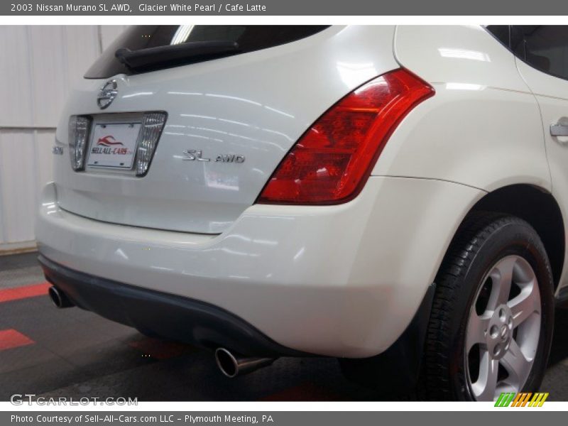 Glacier White Pearl / Cafe Latte 2003 Nissan Murano SL AWD