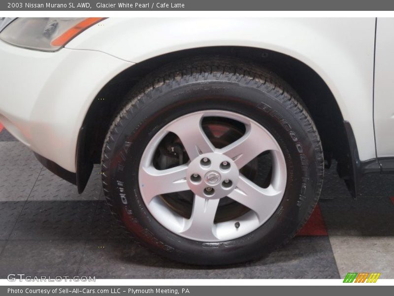Glacier White Pearl / Cafe Latte 2003 Nissan Murano SL AWD