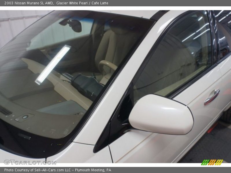 Glacier White Pearl / Cafe Latte 2003 Nissan Murano SL AWD