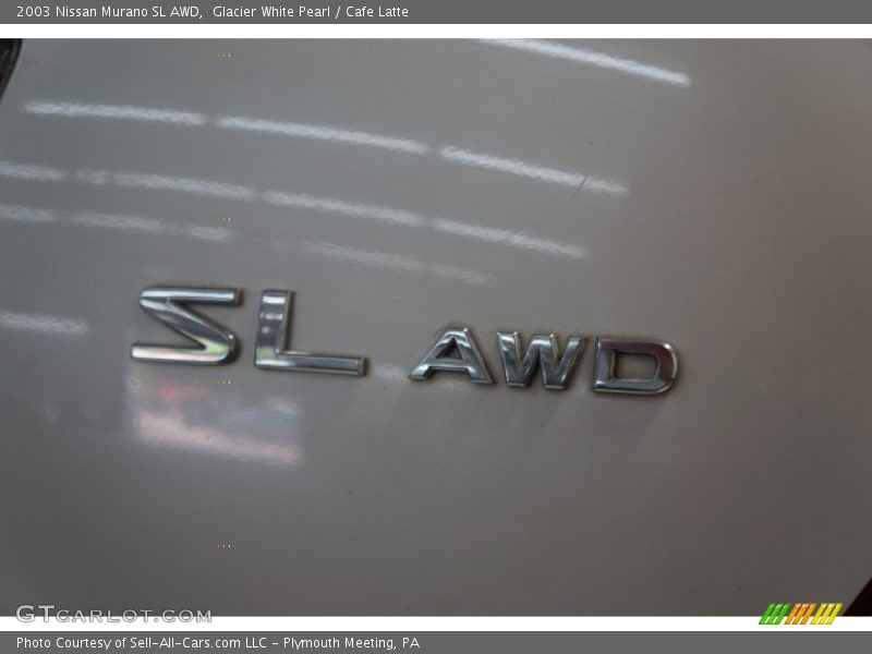 Glacier White Pearl / Cafe Latte 2003 Nissan Murano SL AWD