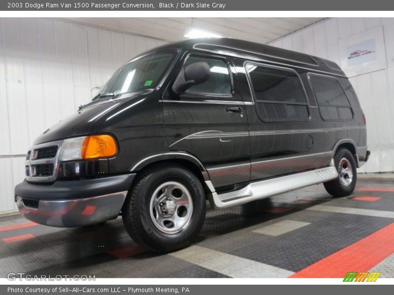 Black / Dark Slate Gray 2003 Dodge Ram Van 1500 Passenger Conversion