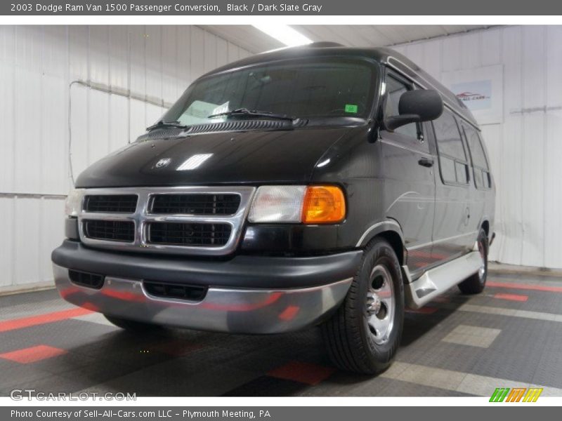 Black / Dark Slate Gray 2003 Dodge Ram Van 1500 Passenger Conversion