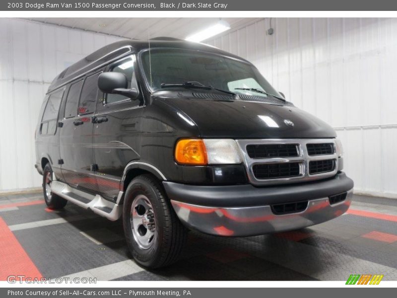 Black / Dark Slate Gray 2003 Dodge Ram Van 1500 Passenger Conversion