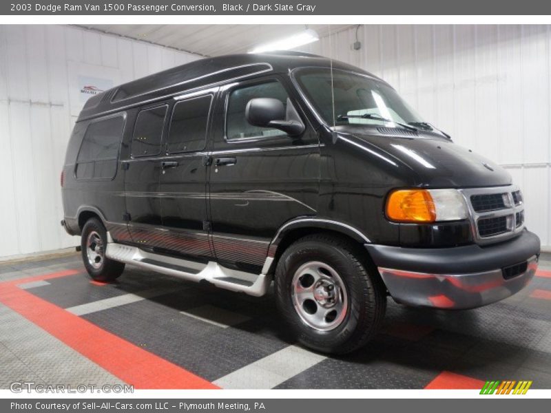 Black / Dark Slate Gray 2003 Dodge Ram Van 1500 Passenger Conversion