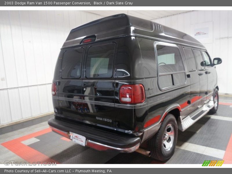 Black / Dark Slate Gray 2003 Dodge Ram Van 1500 Passenger Conversion