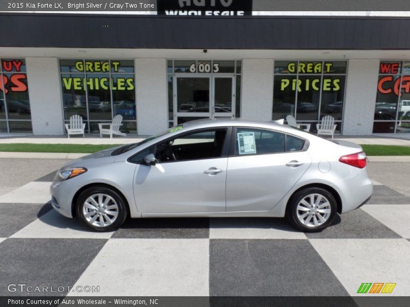 Bright Silver / Gray Two Tone 2015 Kia Forte LX