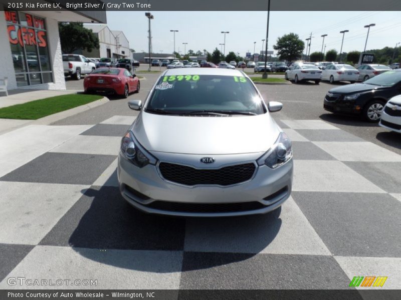 Bright Silver / Gray Two Tone 2015 Kia Forte LX