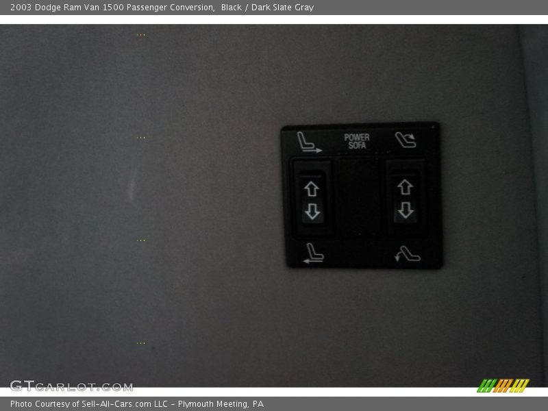 Black / Dark Slate Gray 2003 Dodge Ram Van 1500 Passenger Conversion
