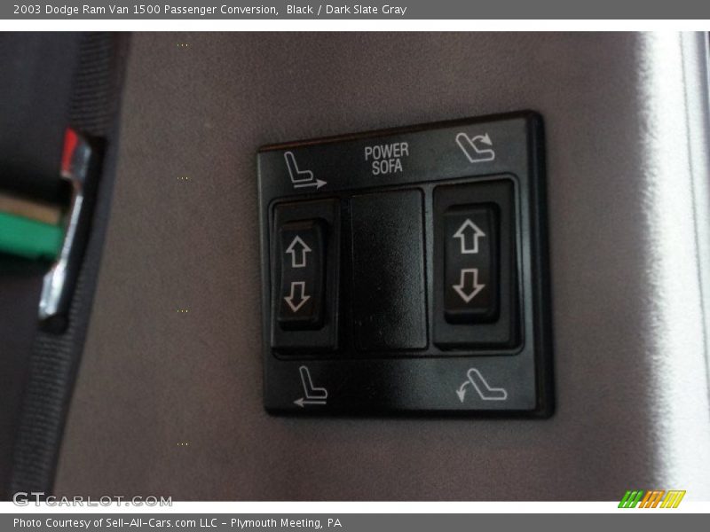 Black / Dark Slate Gray 2003 Dodge Ram Van 1500 Passenger Conversion