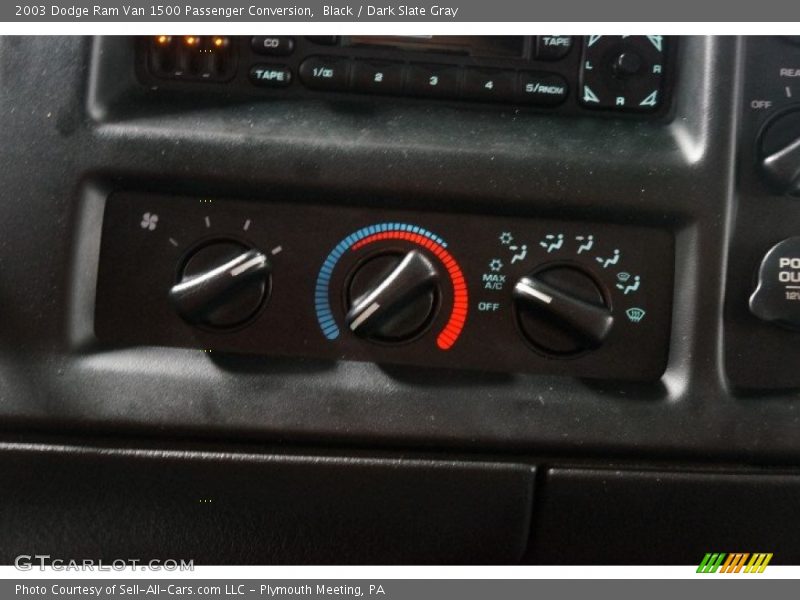 Black / Dark Slate Gray 2003 Dodge Ram Van 1500 Passenger Conversion