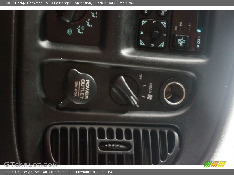 Black / Dark Slate Gray 2003 Dodge Ram Van 1500 Passenger Conversion