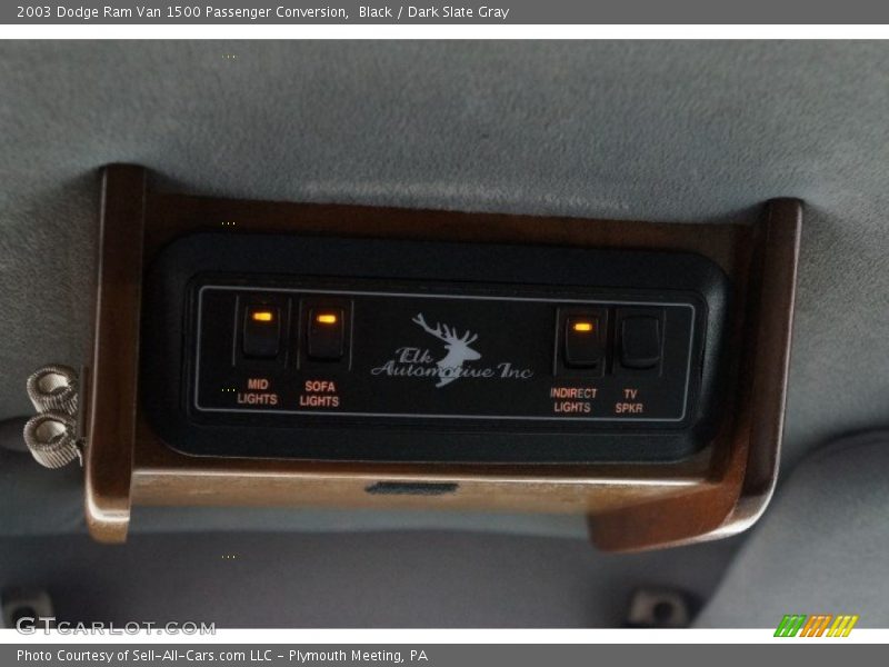 Black / Dark Slate Gray 2003 Dodge Ram Van 1500 Passenger Conversion