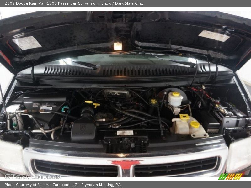 Black / Dark Slate Gray 2003 Dodge Ram Van 1500 Passenger Conversion