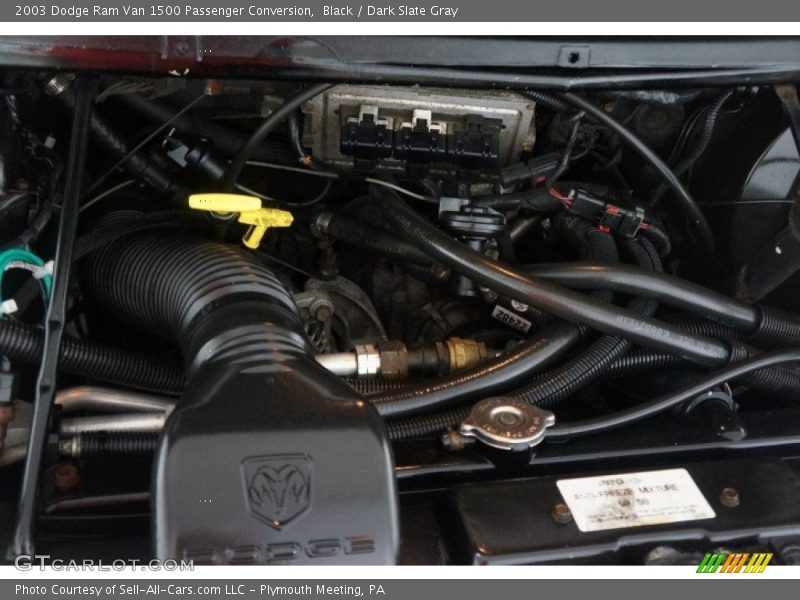 Black / Dark Slate Gray 2003 Dodge Ram Van 1500 Passenger Conversion