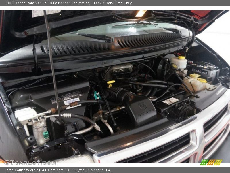 Black / Dark Slate Gray 2003 Dodge Ram Van 1500 Passenger Conversion