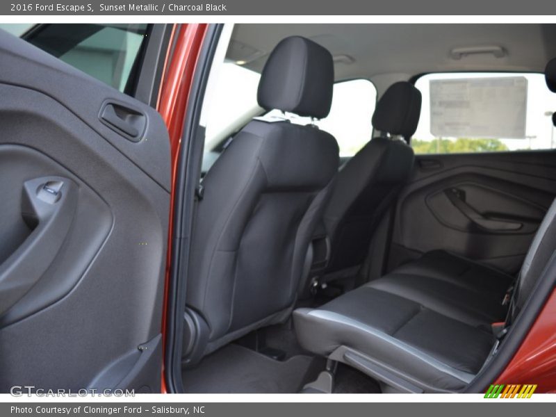 Sunset Metallic / Charcoal Black 2016 Ford Escape S