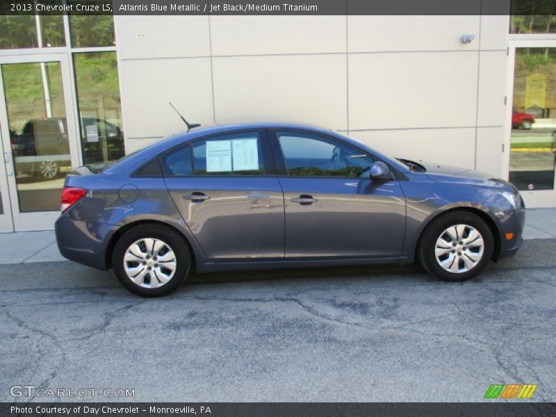 Atlantis Blue Metallic / Jet Black/Medium Titanium 2013 Chevrolet Cruze LS