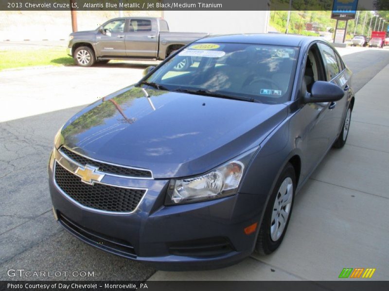 Atlantis Blue Metallic / Jet Black/Medium Titanium 2013 Chevrolet Cruze LS