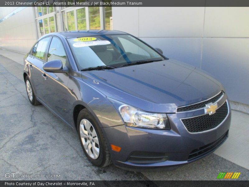 Atlantis Blue Metallic / Jet Black/Medium Titanium 2013 Chevrolet Cruze LS