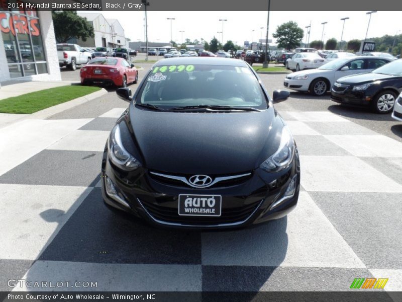 Black / Gray 2014 Hyundai Elantra SE Sedan