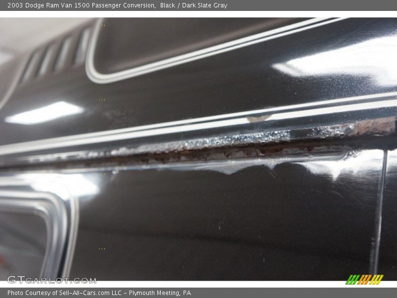 Black / Dark Slate Gray 2003 Dodge Ram Van 1500 Passenger Conversion