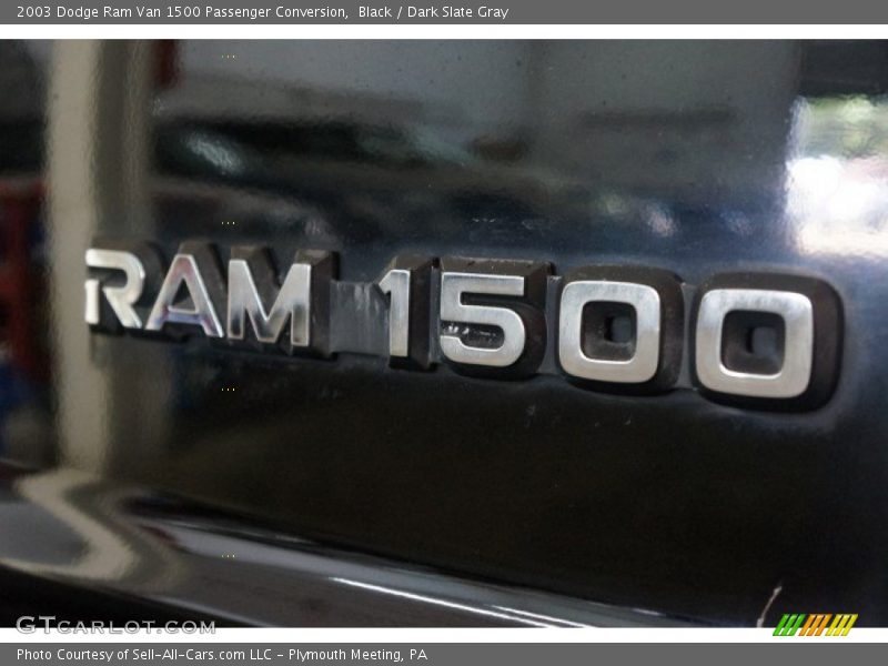 Black / Dark Slate Gray 2003 Dodge Ram Van 1500 Passenger Conversion