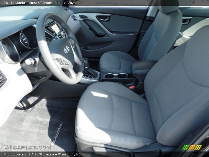 Black / Gray 2014 Hyundai Elantra SE Sedan