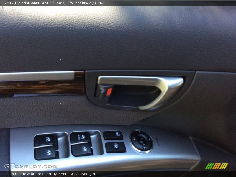 Twilight Black / Gray 2012 Hyundai Santa Fe SE V6 AWD