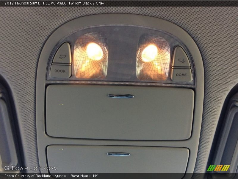 Twilight Black / Gray 2012 Hyundai Santa Fe SE V6 AWD