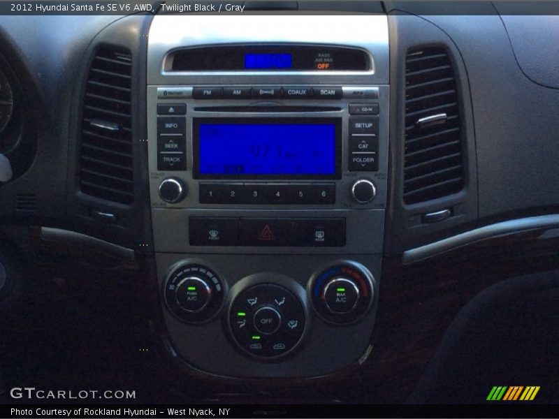 Twilight Black / Gray 2012 Hyundai Santa Fe SE V6 AWD