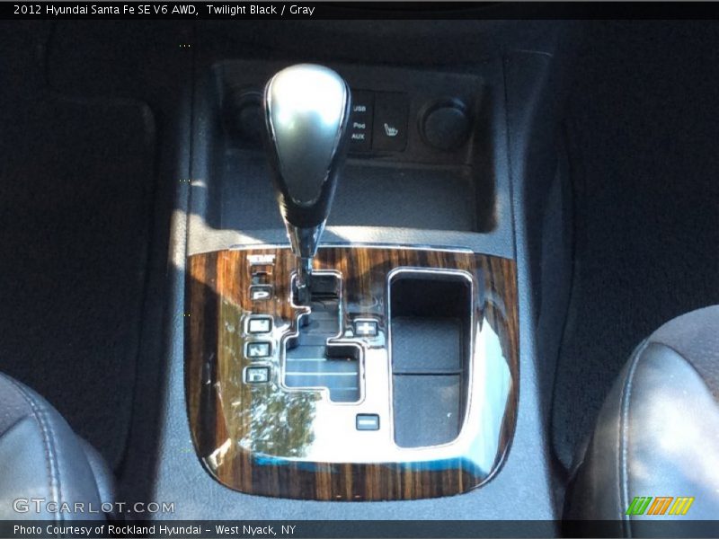 Twilight Black / Gray 2012 Hyundai Santa Fe SE V6 AWD